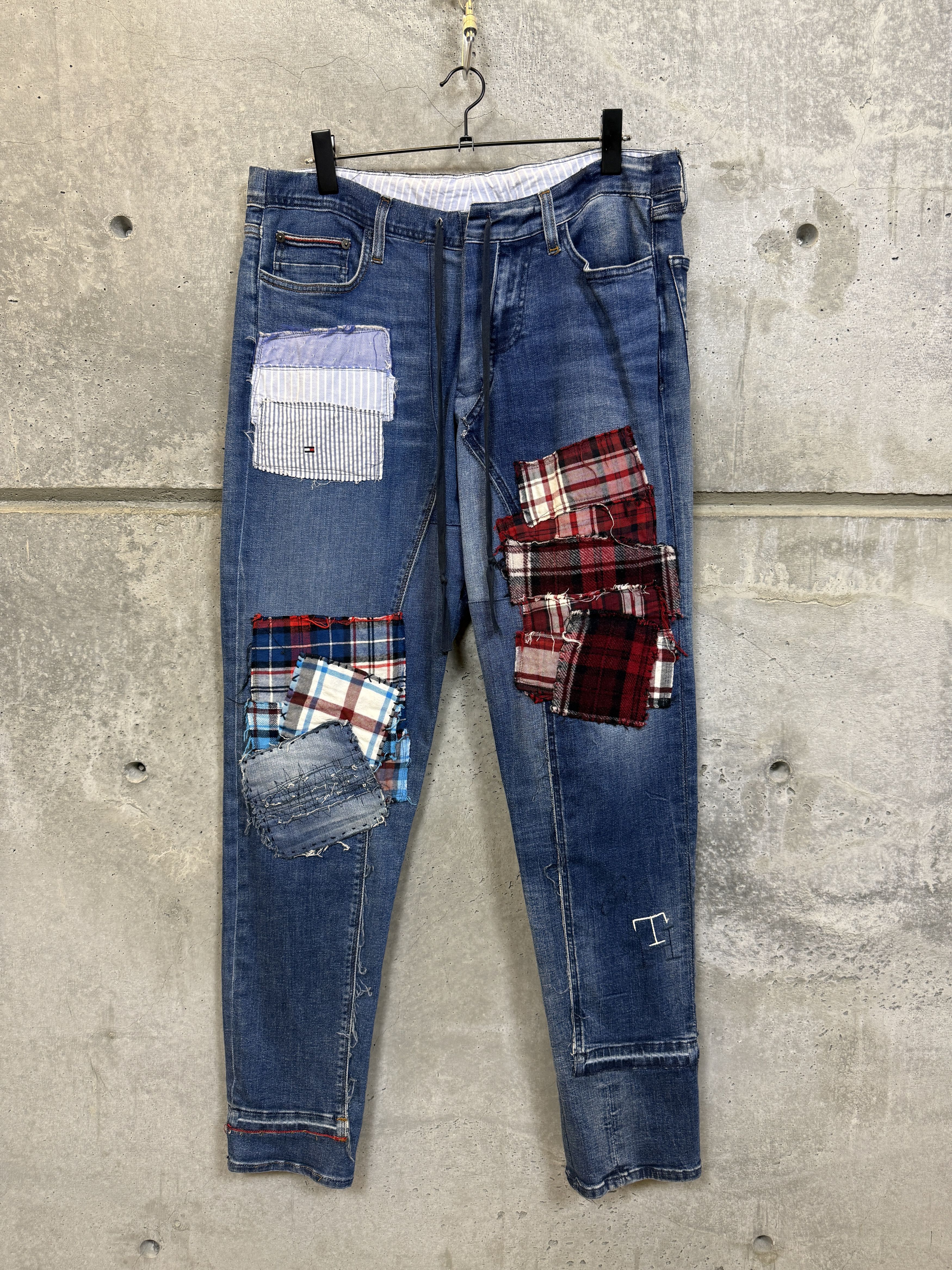 Greg Lauren x Tommy Hilfiger AP Flannel Patch Denim Jeans