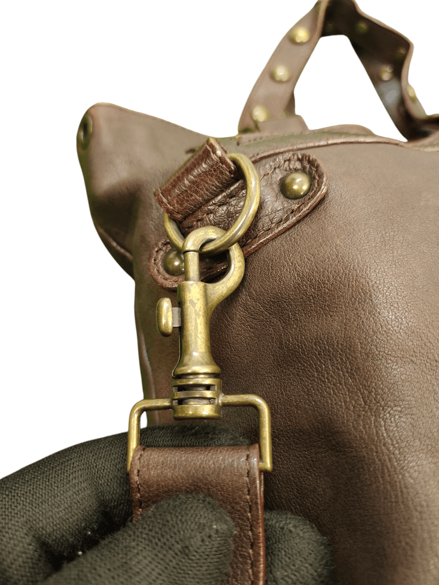 Leather Vintage Via Repubblica Italy Patina Full Leather 2 Way Bag Size ONE SIZE - 7 Thumbnail