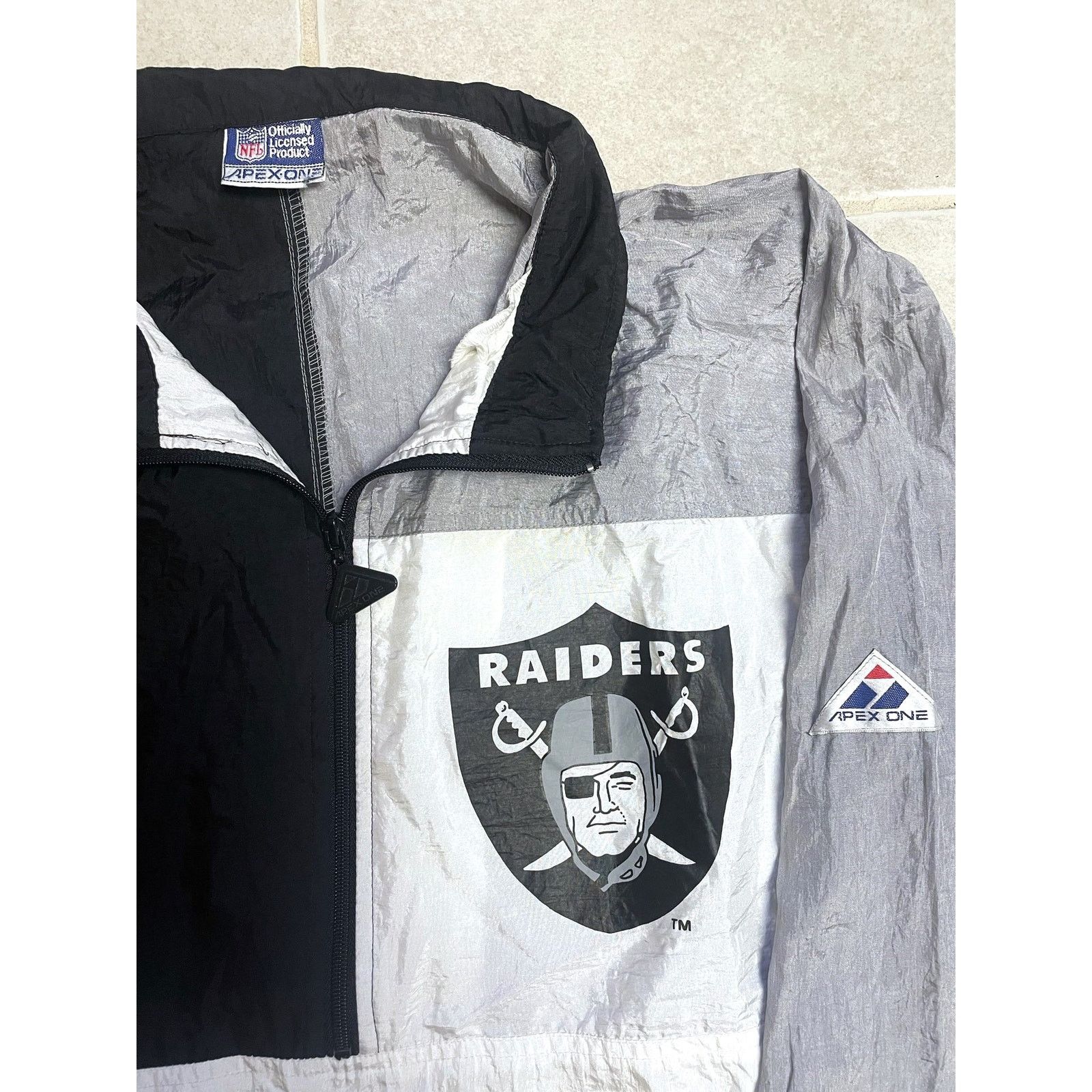 NFL × Starter Los Angeles Raiders 90s 1/4 Pullover jacket M blk Pro vtg Size US M / EU 48-50 / 2 - 1 Thumbnail