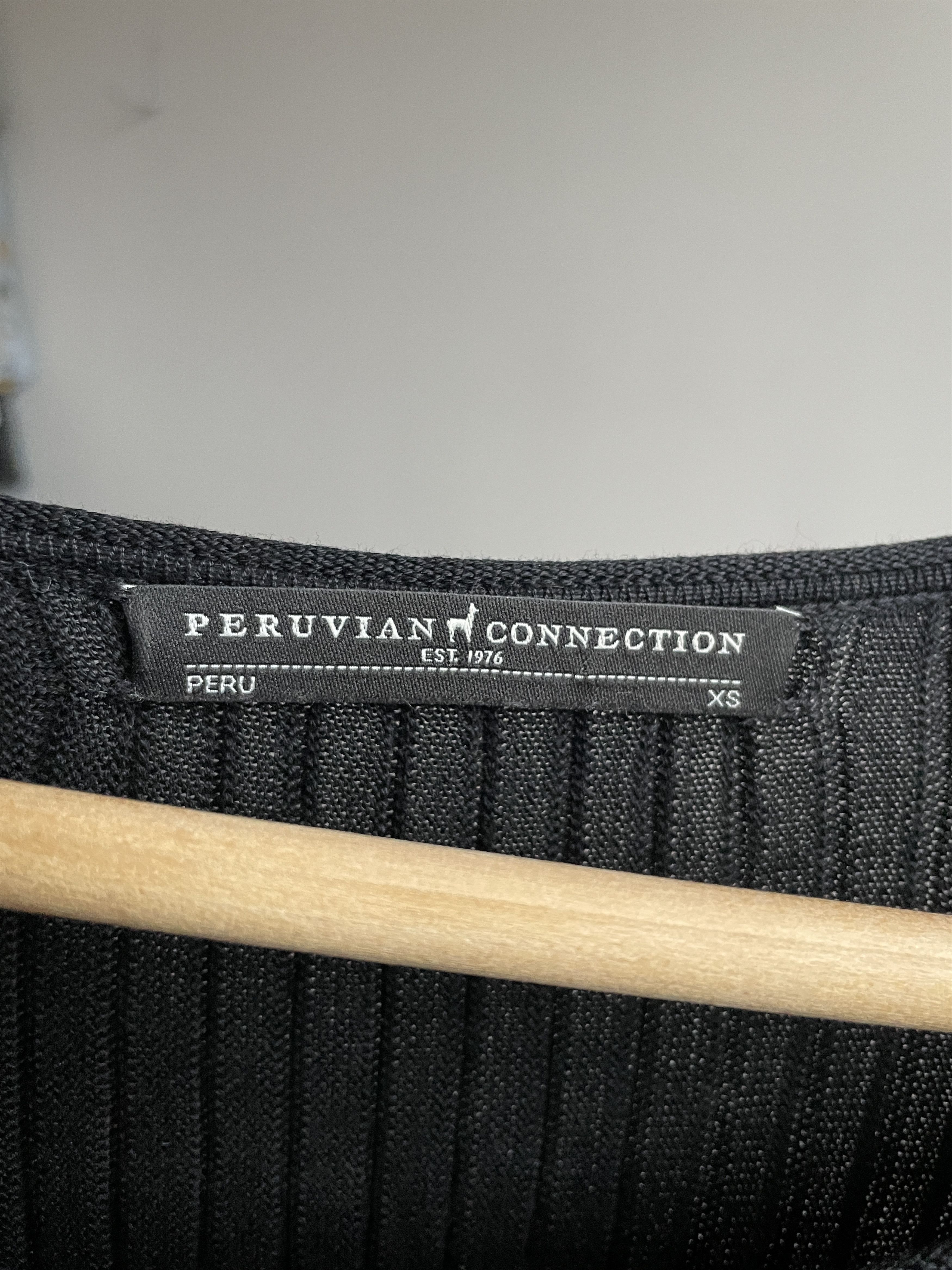 Other Peruvian Connection Pima Cotton Rib Knit Flared Dress Size XS / US 0-2 / IT 36-38 - 7 Thumbnail