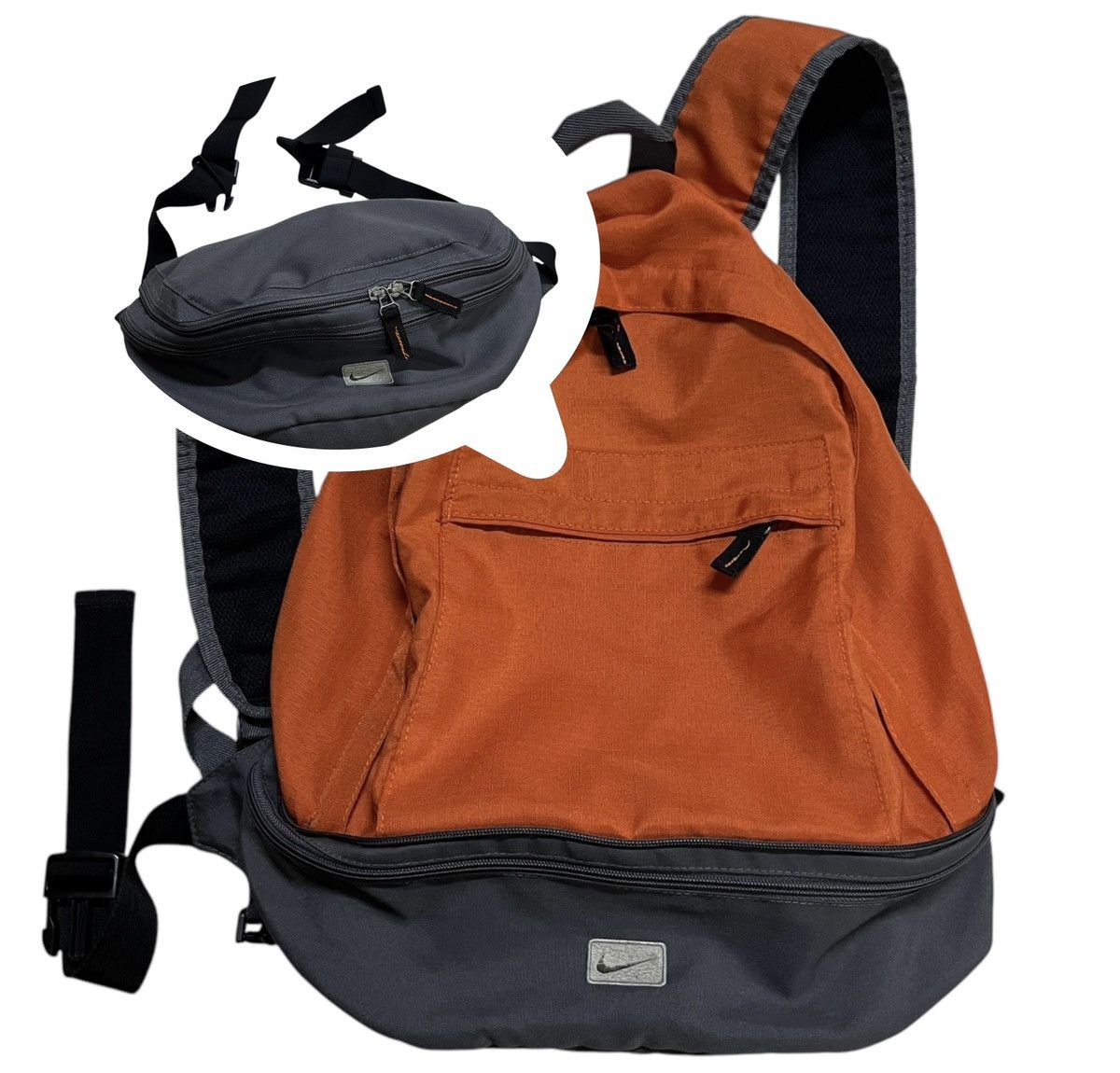 Nike × Vintage Vintage Rare Nike 2 Way Bag/Backpack Size ONE SIZE - 1 Thumbnail