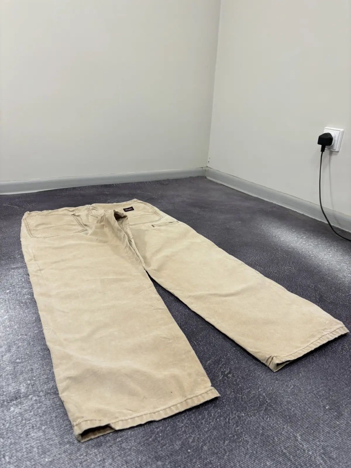 Dickies × Vintage Vintage Dickies Skate Faded Cream Hype Baggy Pants Size US 36 / EU 52 - 3 Thumbnail