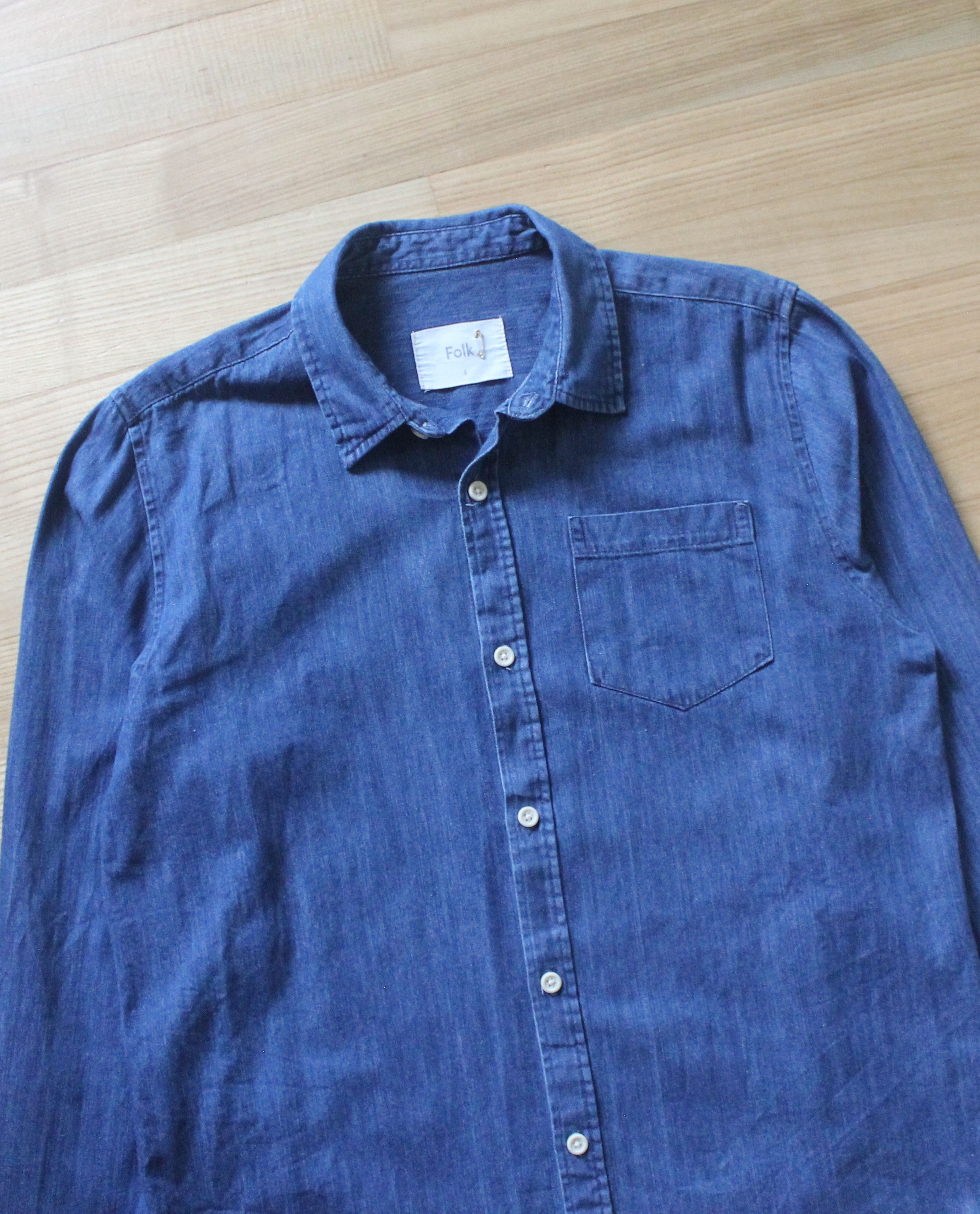Folk Folk Denim Shirt Size US L / EU 52-54 / 3 - 5 Thumbnail