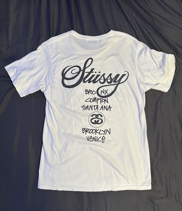 Stussy Vintage Stussy T-Shirt New York Los Angeles Tokyo London | Grailed