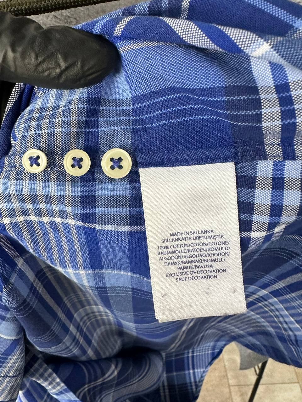 Ralph Lauren Ralph Lauren Plaid Shirt Luxury Blue Button Up Real Logo Size US XL / EU 56 / 4 - 12 Thumbnail