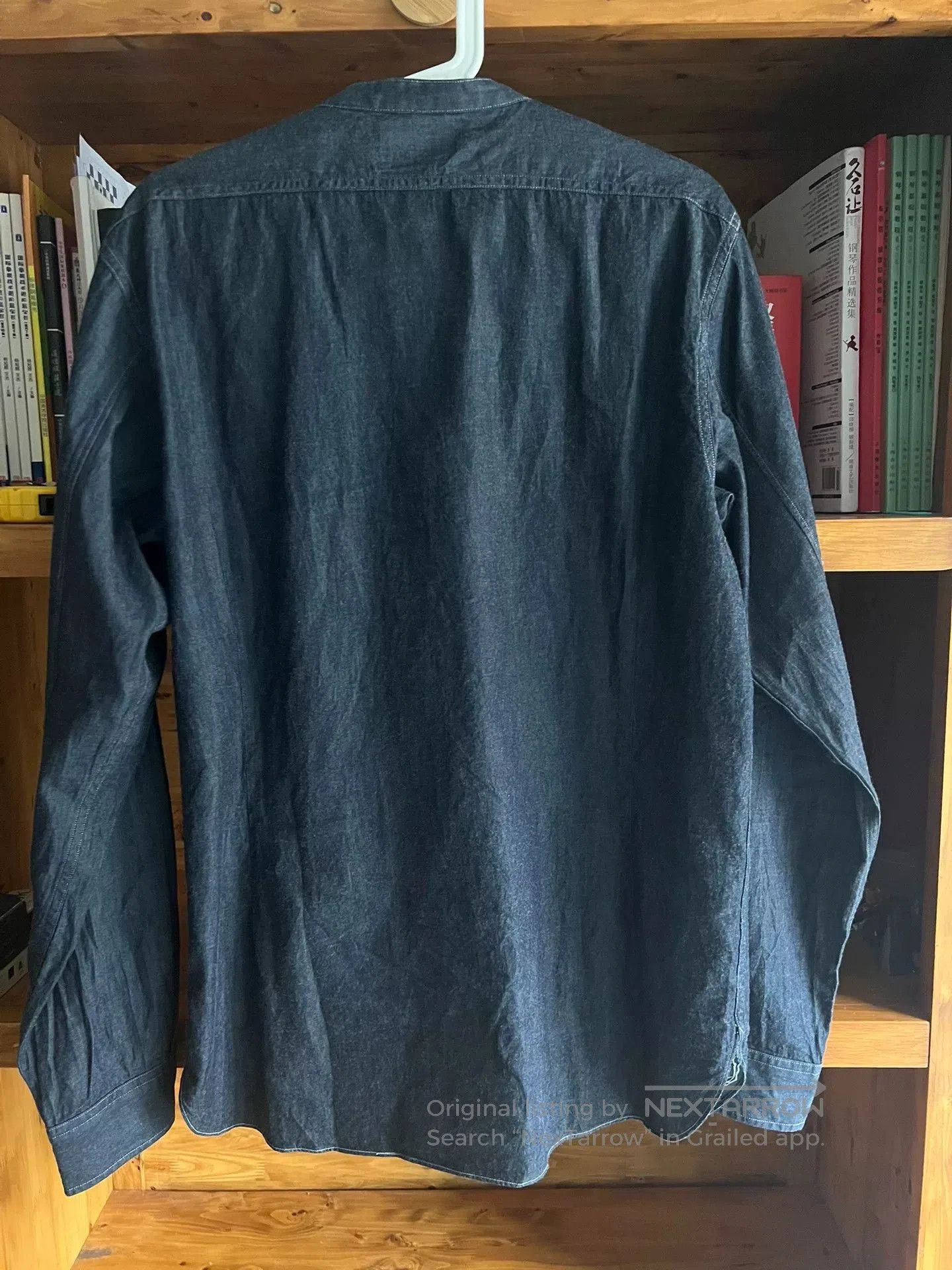 Old Joe Old Joe Indigo Dyed Stand Collar Work Shirt. Size US M / EU 48-50 / 2 - 6 Thumbnail