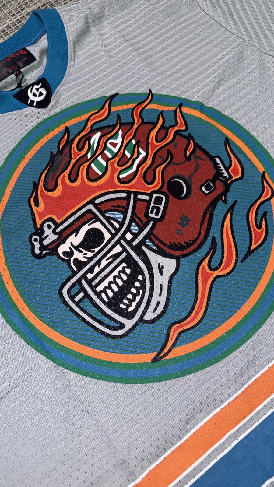 Godspeed Godspeed Grey/Blue/Orange First Down Jersey Size US XL / EU 56 / 4 - 2 Thumbnail