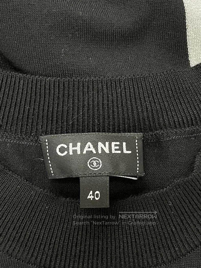 Chanel Chanel Sequin Logo Short Sleeve Top. Size US M / EU 48-50 / 2 - 4 Thumbnail