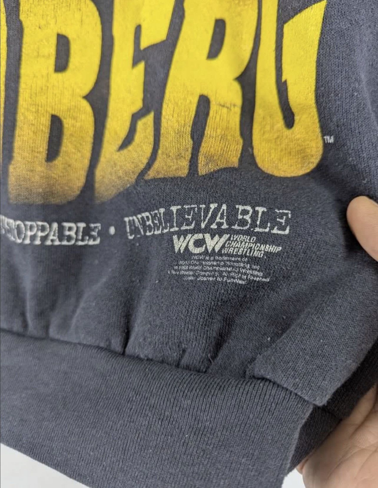 Vintage × WCW/nWo × WWE Vintage wwe Golberg Sweatshirt Size US XL / EU 56 / 4 - 4 Thumbnail