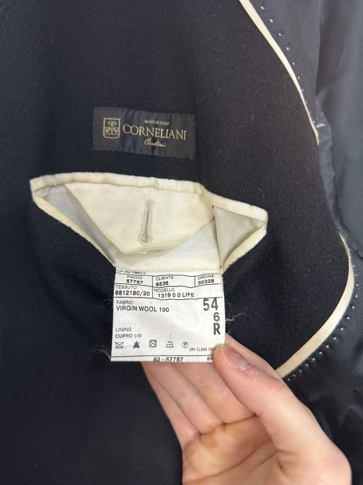 Corneliani Corneliani Black Virgin Wool Overcoat Made in Italy Size US L / EU 52-54 / 3 - 5 Thumbnail