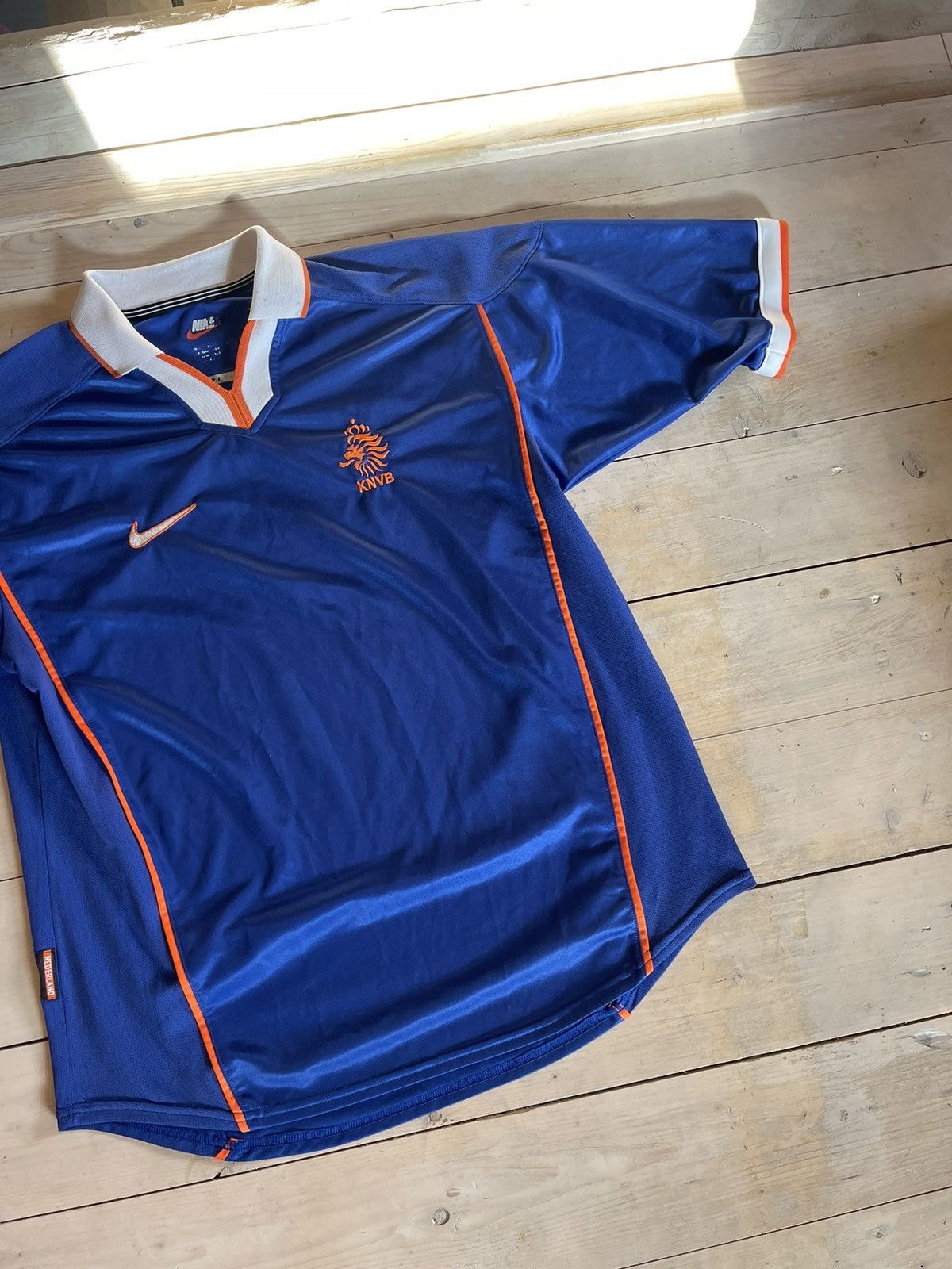 Nike 1999 Nike KNVB Netherland vintage soccer jersey Size US L / EU 52-54 / 3 - 3 Thumbnail