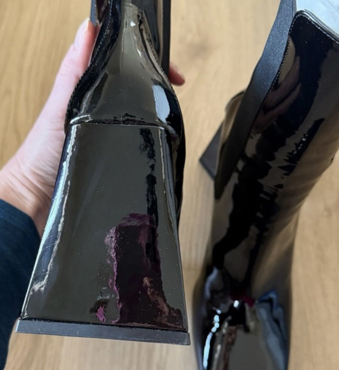 The Attico Devon patent leather Chelsea boots NIB size 40 Size US 10 / IT 40 - 3 Thumbnail