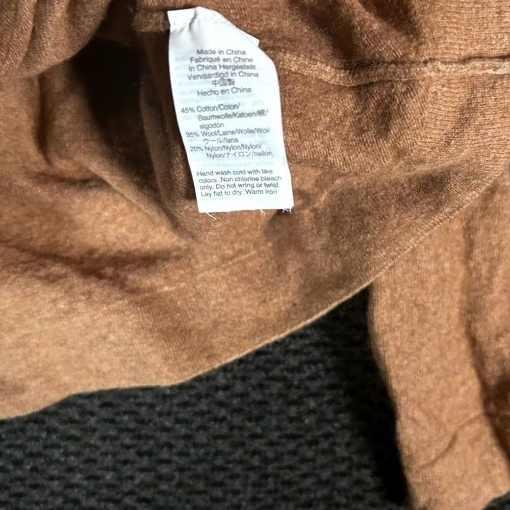 J.Crew J. Crew Mercantile Womens Small Brown Wool Blend Crewneck Sweater M85 Size S / US 4 / IT 40 - 4 Thumbnail