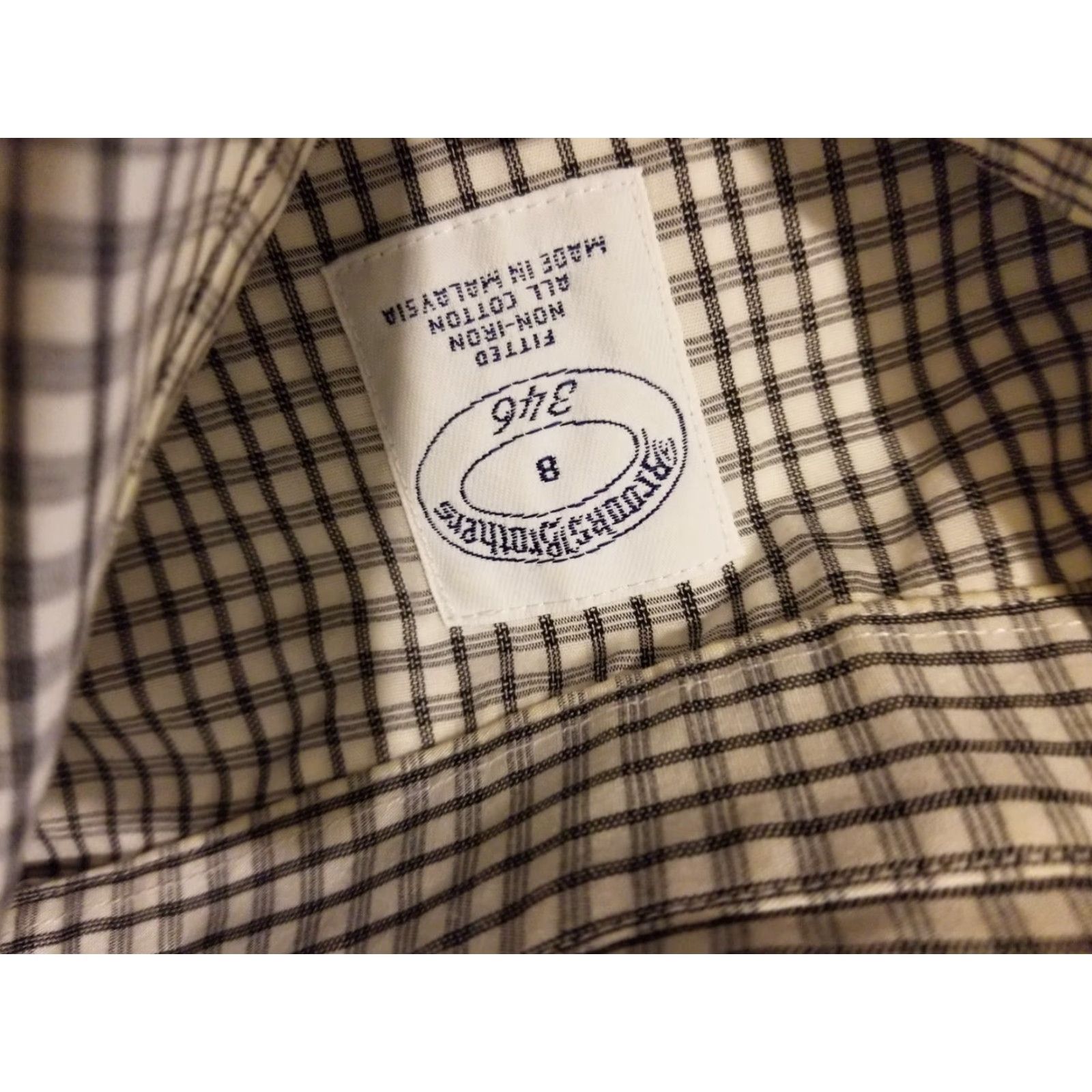 Brooks Brothers Womens Brooks Brothers Dress Shirt Blouse 8 Gray Cotton Button Shirt Womens Size M / US 6-8 / IT 42-44 - 5 Thumbnail