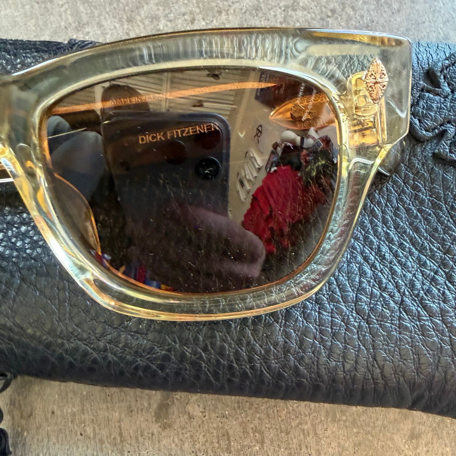 Chrome Hearts Chrome Hearts Dick Fitzener 18K Plated Tortoise Glasses Size ONE SIZE - 3 Thumbnail
