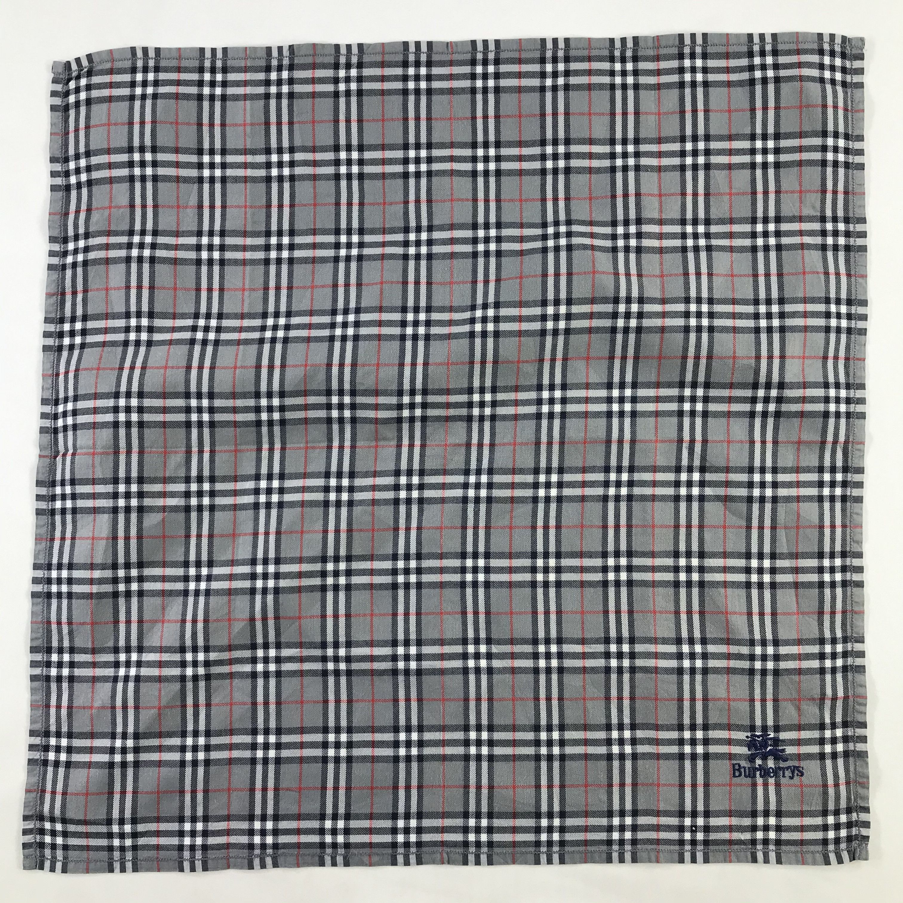 Burberry × Vintage Burberry Bandana / Handkerchief / Neckerchief - S1041 Size ONE SIZE - 1 Thumbnail