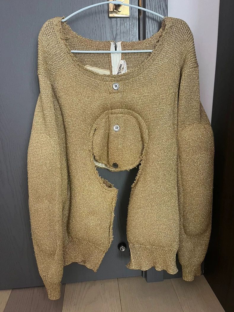 Comme des Garcons Comme Des Garcons Main line pullover deconstructed gold wi Size S / US 4 / IT 40 - 1 Thumbnail