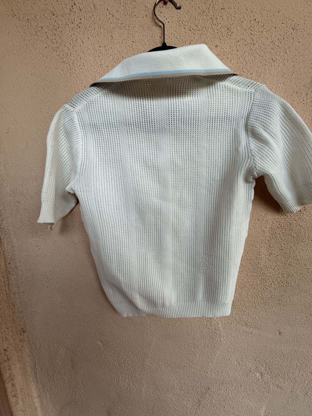 Vintage Vintage 60’s white poly polo Made in Italy. Size US S / EU 44-46 / 1 - 2 Thumbnail