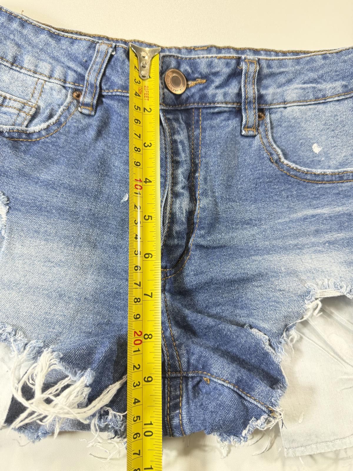 Other Miami High Rise Distressed Denim Shorts 7 Size 28" / US 6 / IT 42 - 6 Thumbnail