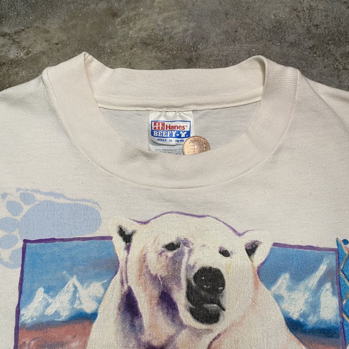 Habitat × Vintage Vintage 90’s Sea World Polar Bear Alloverprint T Shirt Size US XL / EU 56 / 4 - 3 Thumbnail