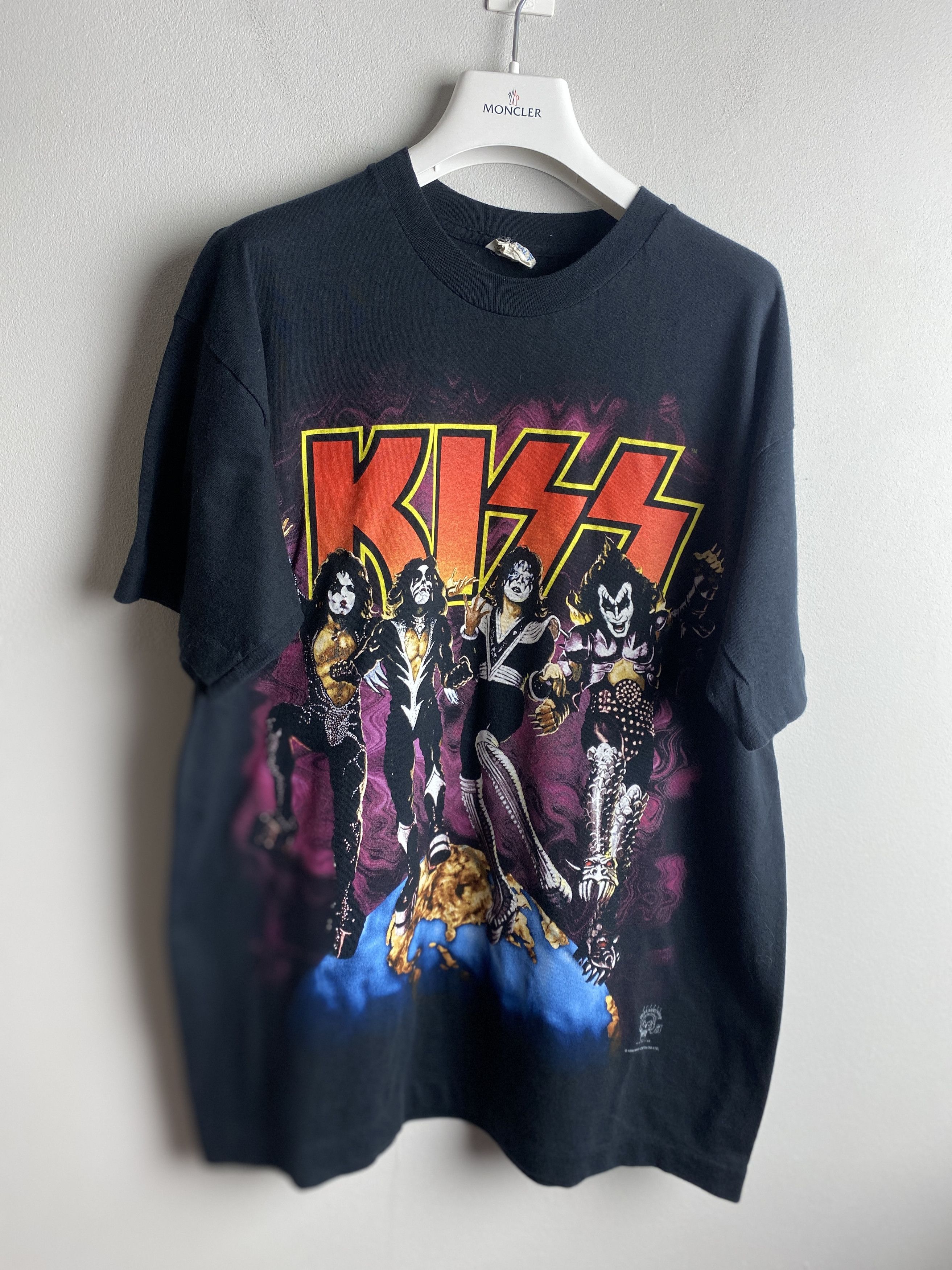 Band Tees × KISS × Vintage Vintage 1996 Kiss printed t-shirt tee Alive Worldwide tour Size US L / EU 52-54 / 3 - 1 Thumbnail