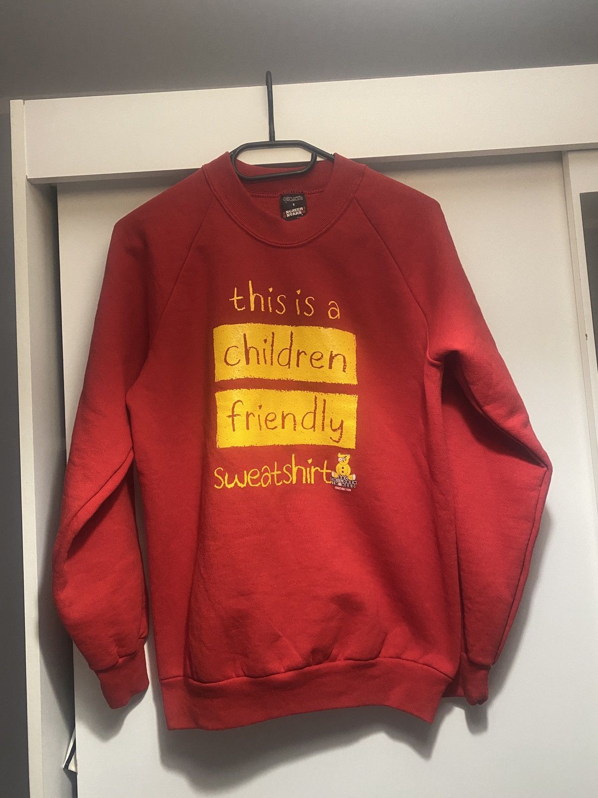 Vintage This is a children friendly sweatshirt bbc 80s Size US S / EU 44-46 / 1 - 1 Thumbnail