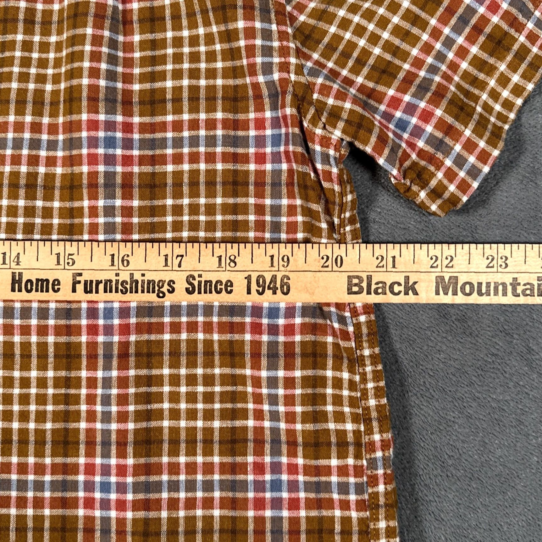 Pendleton Pendleton Button-Up Shirt Mens Medium Brown Plaid Linen Rayon Short Sleeve Classic Outdoor Size US M / EU 48-50 / 2 - 6 Thumbnail