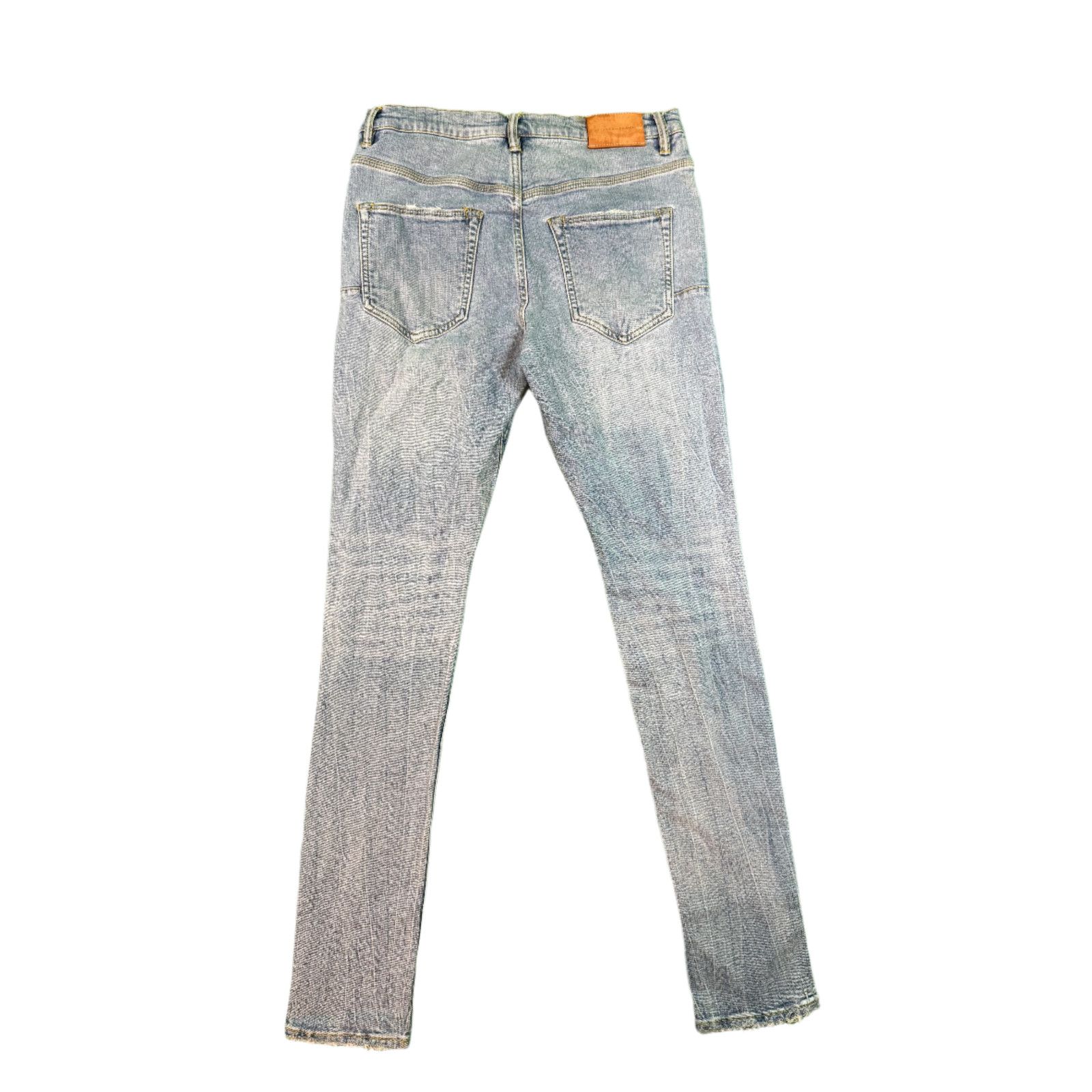 Purple Brand Purple Brand Light Wash Ripped Blue Jeans Size US 32 / EU 48 - 2 Thumbnail