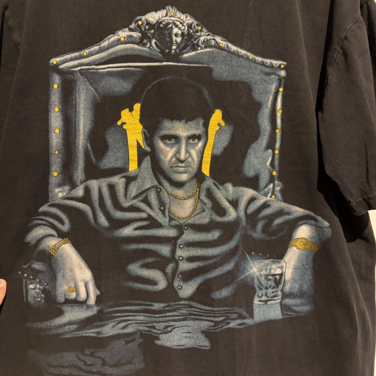 Vintage Y2K Scarface Tony Montana T Shirt Vintage Size US L / EU 52-54 / 3 - 3 Thumbnail