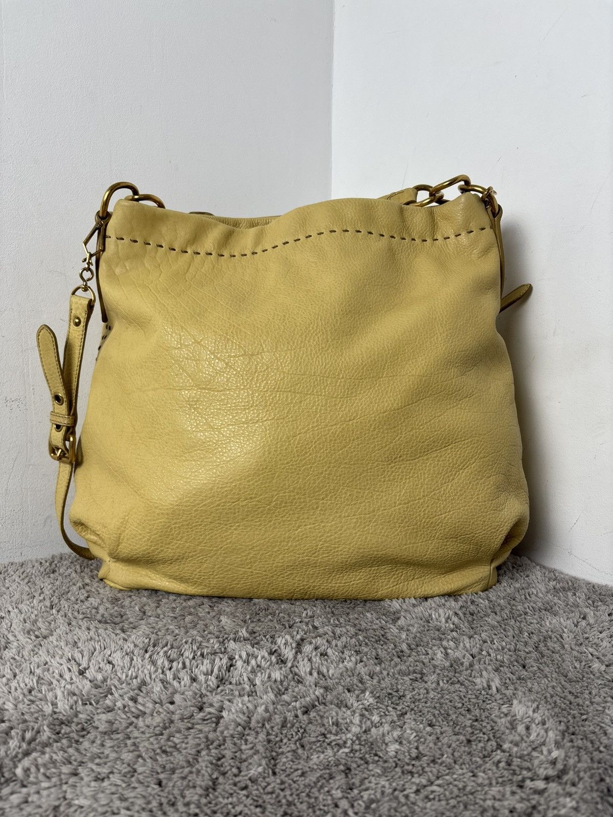 Prada Miu Miu Prada Leather Shoulder Hand Big Bag Size ONE SIZE - 4 Thumbnail