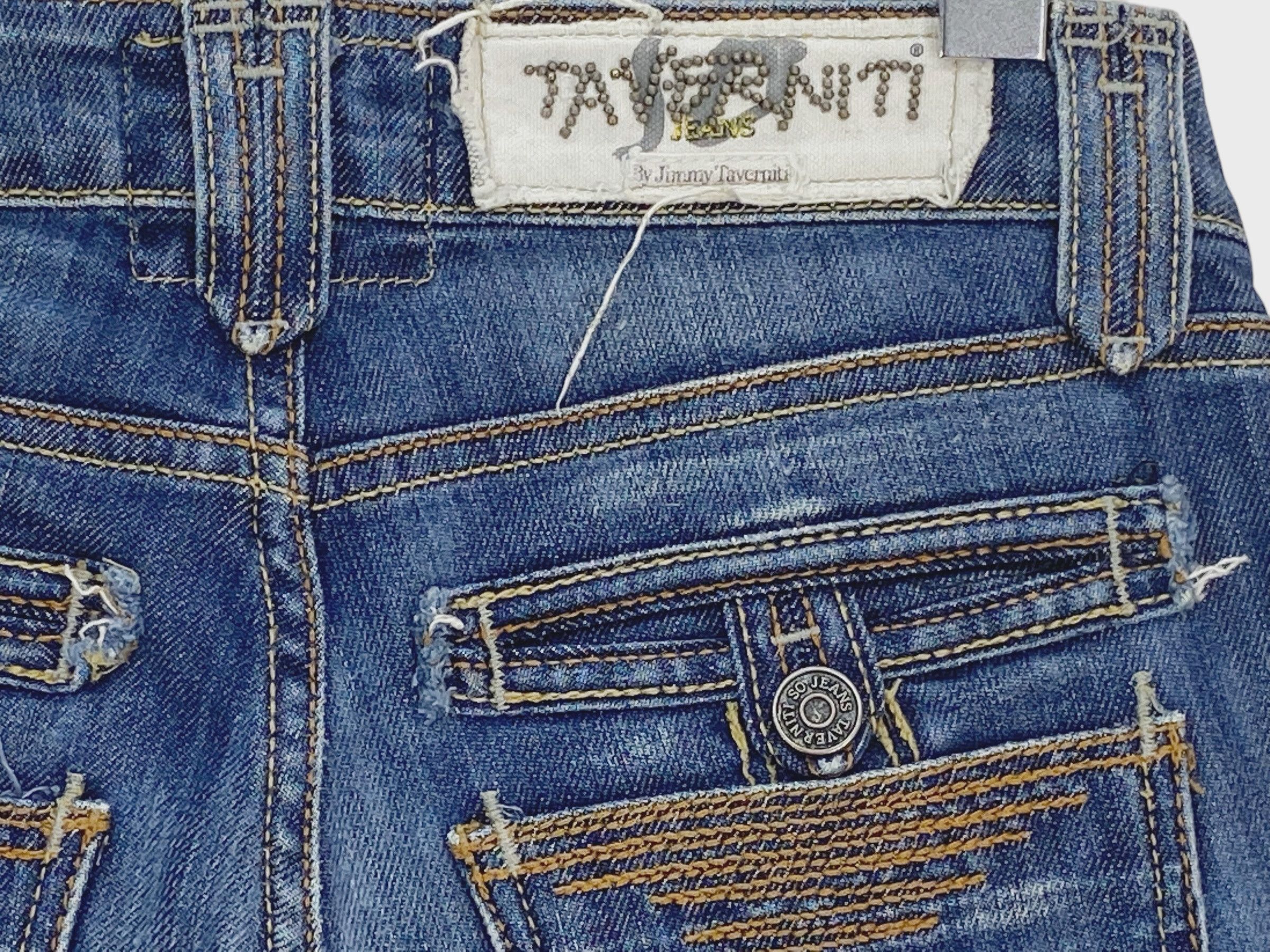 Designer × Jimmy Taverniti × Taverniti Taverniti Jeans Denim by Jimmy Taverniti Cropped Jeans Pants Size 24" / US 00 / IT 34 - 8 Thumbnail