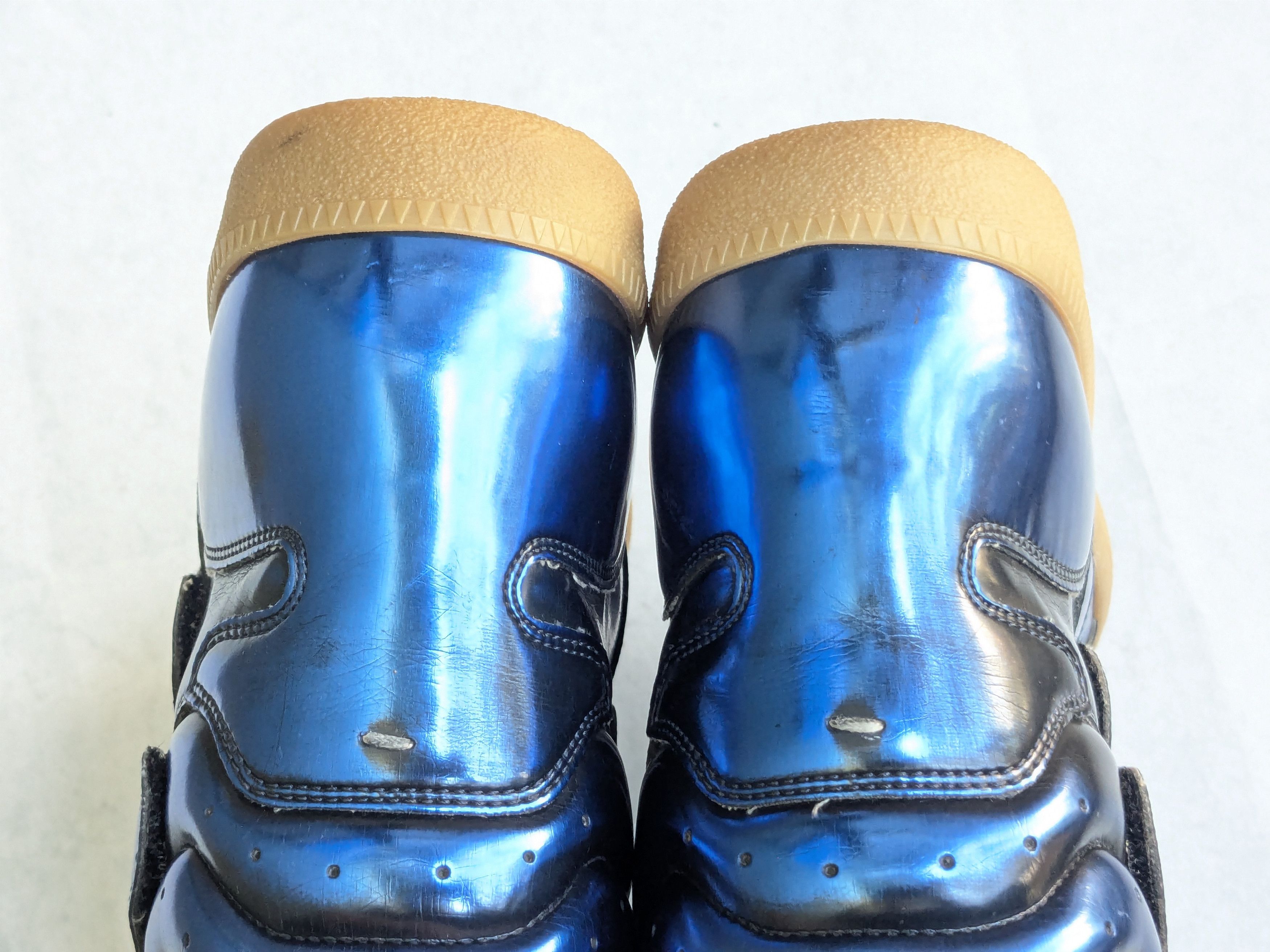Maison Margiela Maison Margiela Triple Strap Sneakers Blue 9 42 High Tops Size US 9 / EU 42 - 13 Thumbnail