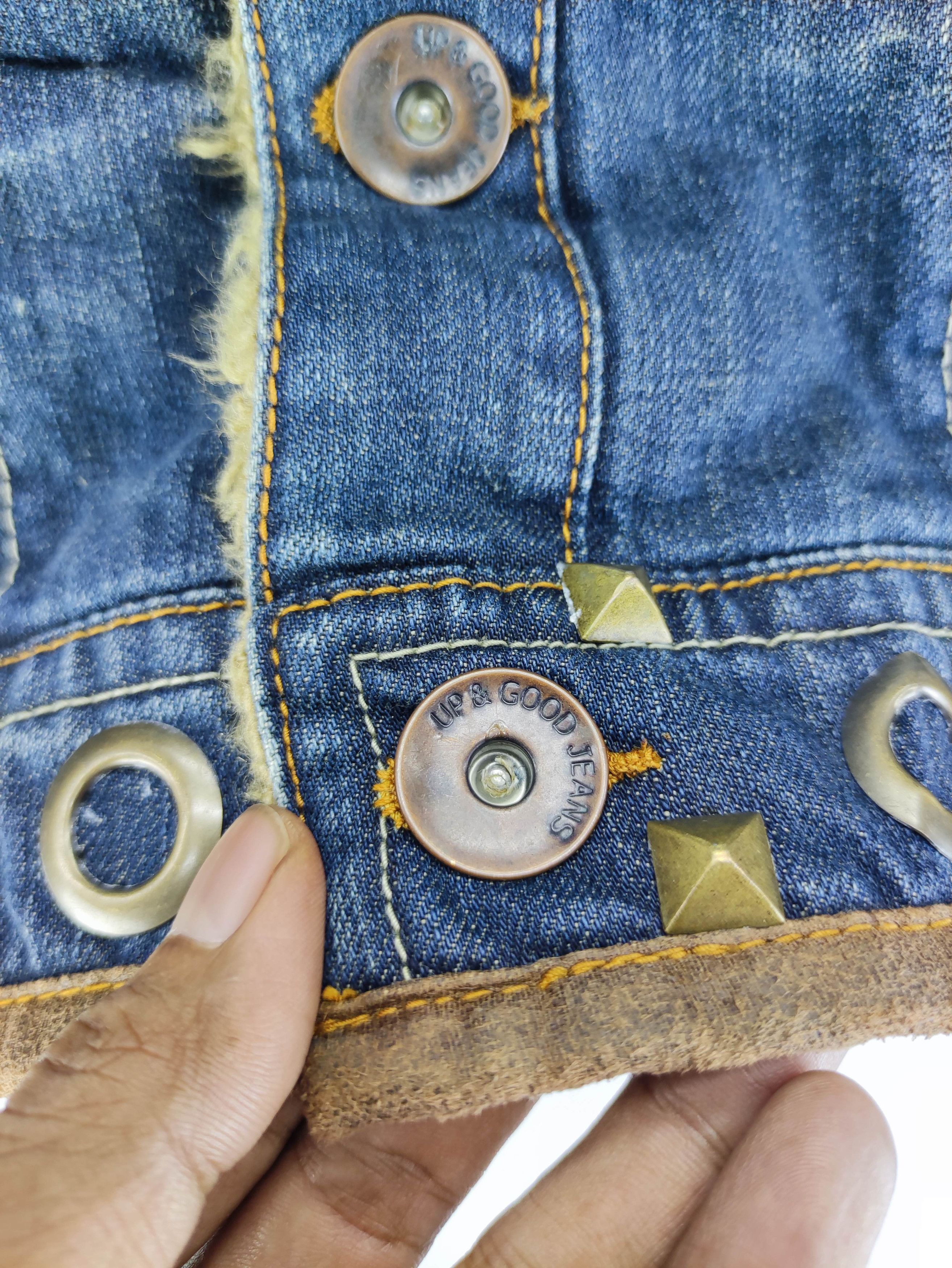 Japanese Brand Vintage Denim Jacket Distress Lining Fleece Size US M / EU 48-50 / 2 - 4 Thumbnail