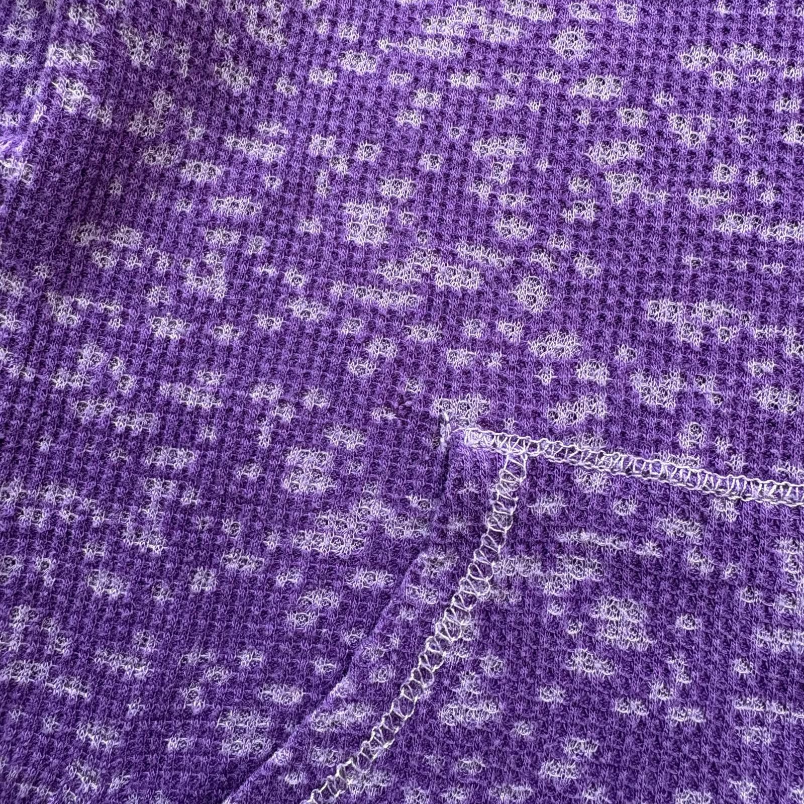 Vintage Vintage Y2K Mudd Purple Speckled Fairy Thermal Henley Shirt Size M / US 6-8 / IT 42-44 - 3 Thumbnail