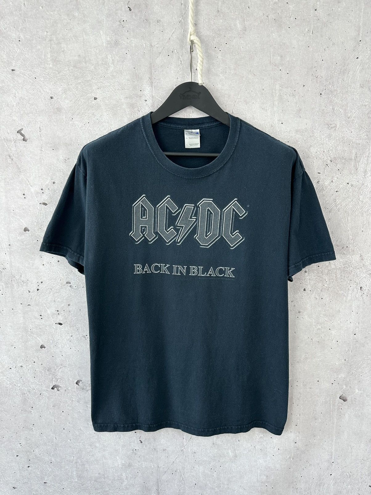 Pre-owned Acdc X Band Tees Ac/dc Vintage Back In Black