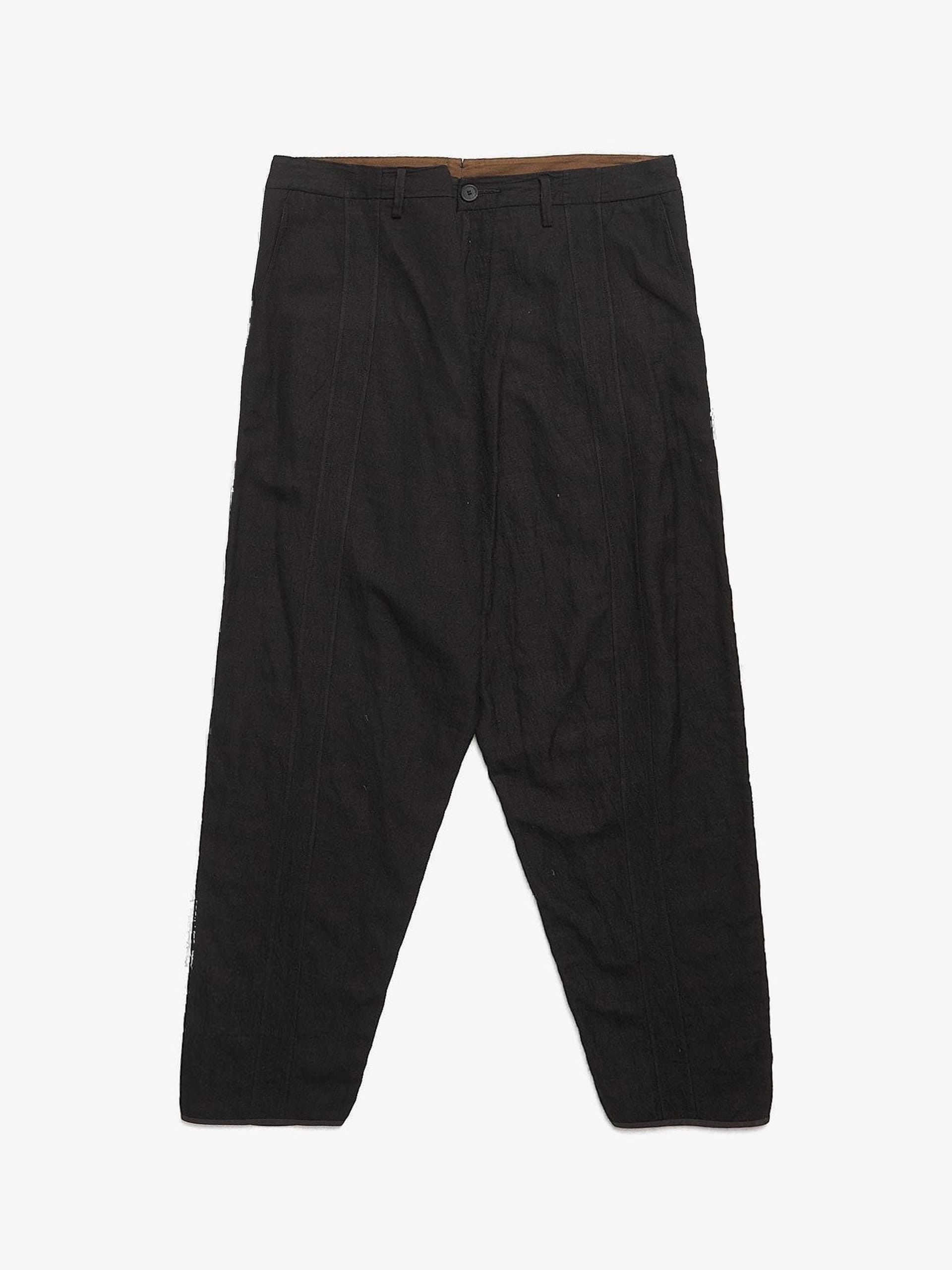 Ziggy Chen Black Panel Wool Blend Trousers Size US 38 / EU 54 - 1 Thumbnail