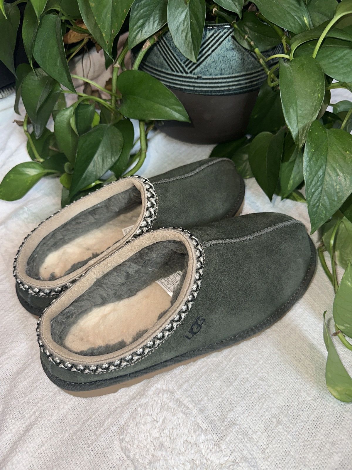 Ugg Olive Green Ugg Tasman Slippers Size US 6 / IT 36 - 5 Thumbnail