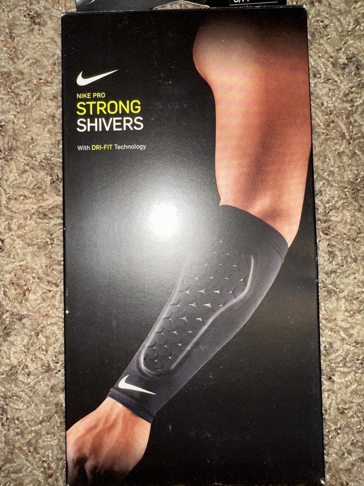Nike Nike Pro Strong Forearm Shivers Sports Sleeve Black Size ONE SIZE - 2 Thumbnail