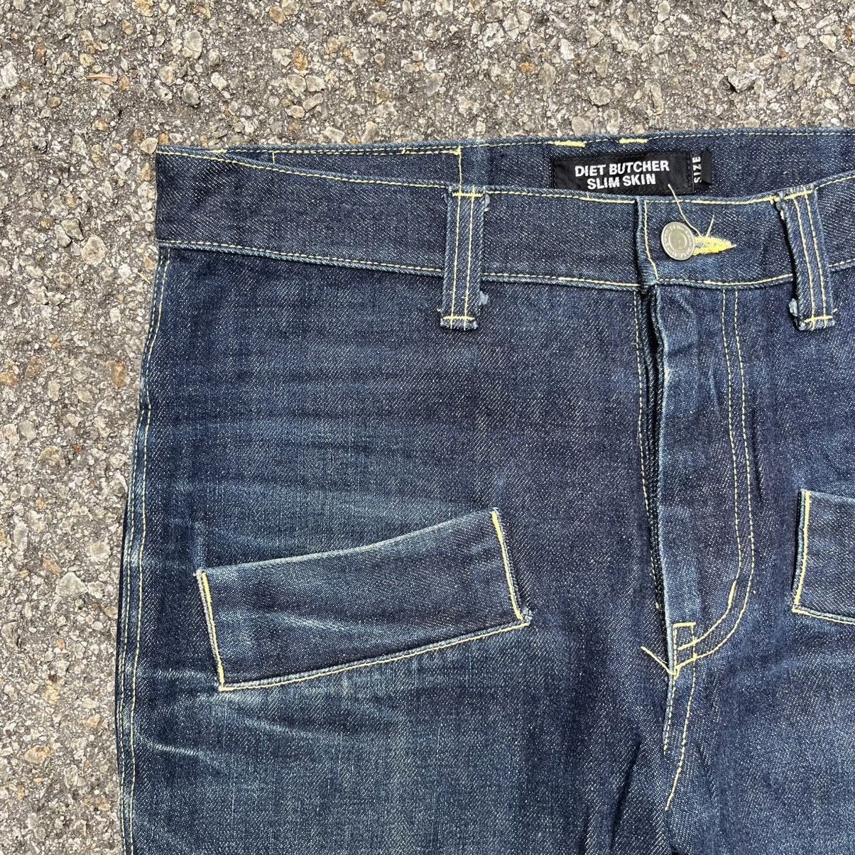 Diet Butcher Slim Skin Diet Butcher Slim Skin Jeans Bush Pant Faded Japanese Denim Size US 30 / EU 46 - 4 Thumbnail