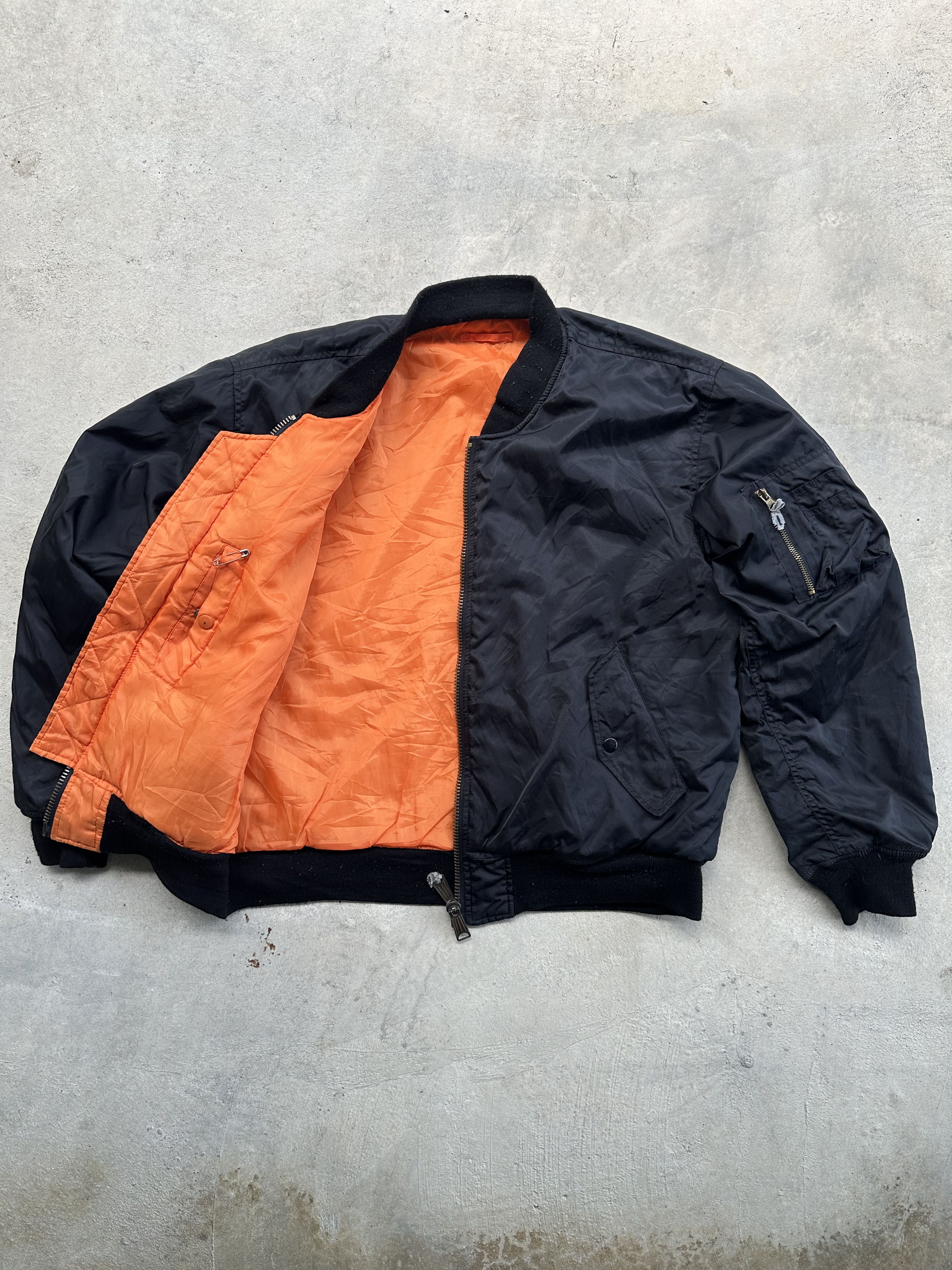Vintage Vintage 90s MA-1 Campri Reversible Bomber Jacket Size US M / EU 48-50 / 2 - 3 Thumbnail