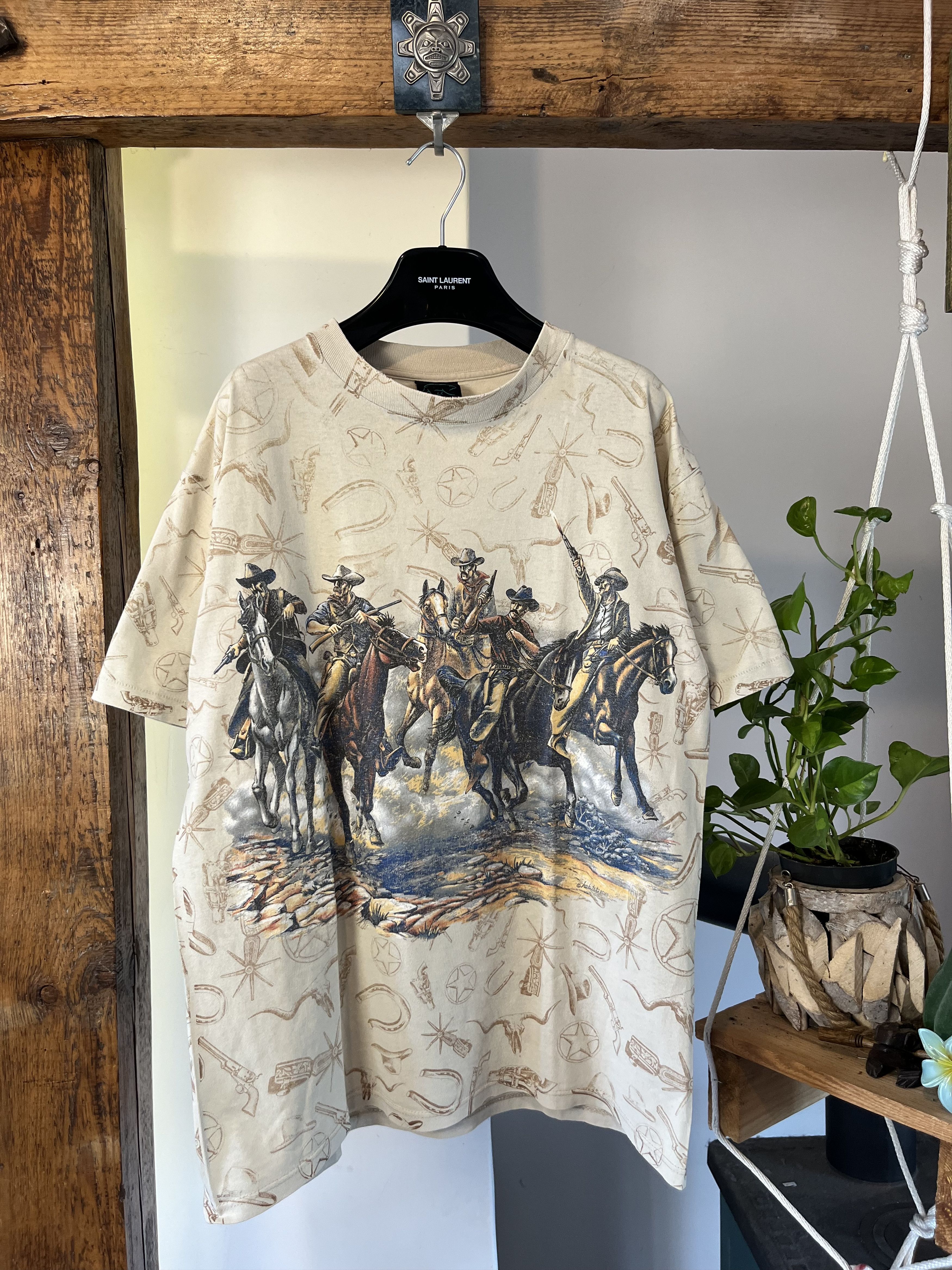 Habitat Vintage 1997 Habitat Cowboys Wild West Tee Size US L / EU 52-54 / 3 - 1 Thumbnail