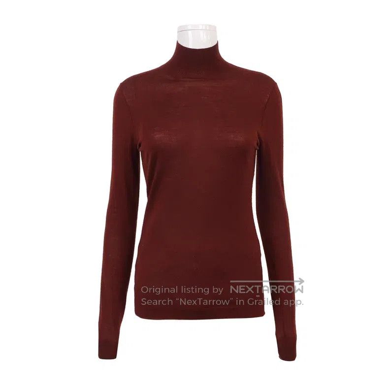 Hermes Hermes Solid Color High Neck Long Sleeve Knit Top Size XS / US 0-2 / IT 36-38 - 1 Thumbnail