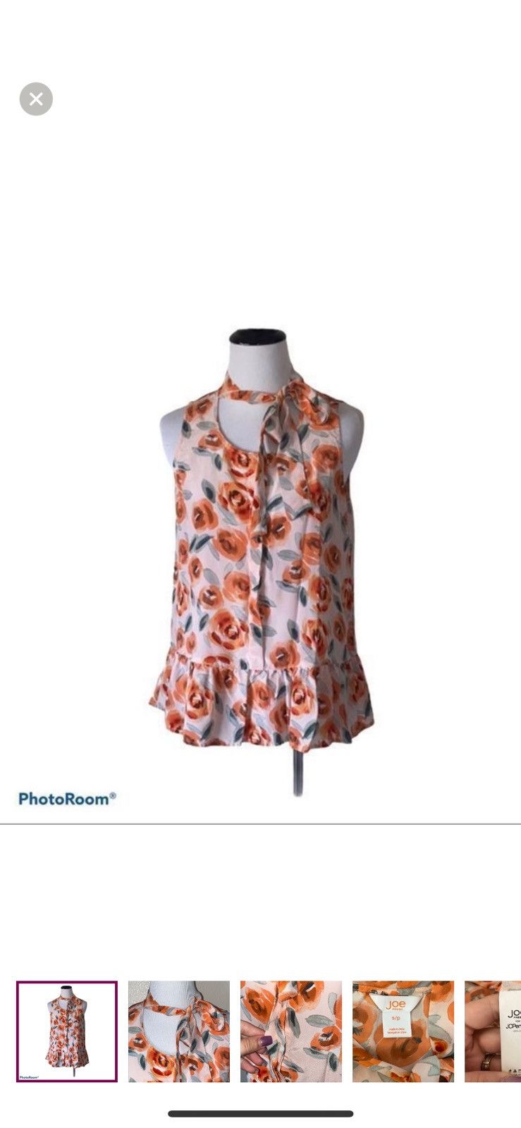 Joe Freshgoods Joe fresh small floral silk blouse Size S / US 4 / IT 40 - 1 Thumbnail