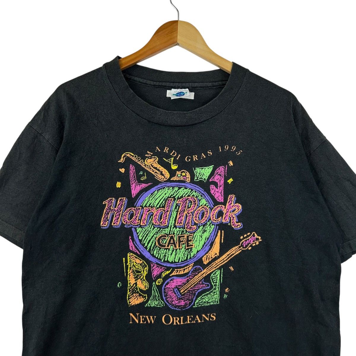 Hard Rock Cafe Vintage 1995 Hard Rock Cafe Taishi Fukuyama Orleans T-Shirt Size US XL / EU 56 / 4 - 2 Thumbnail