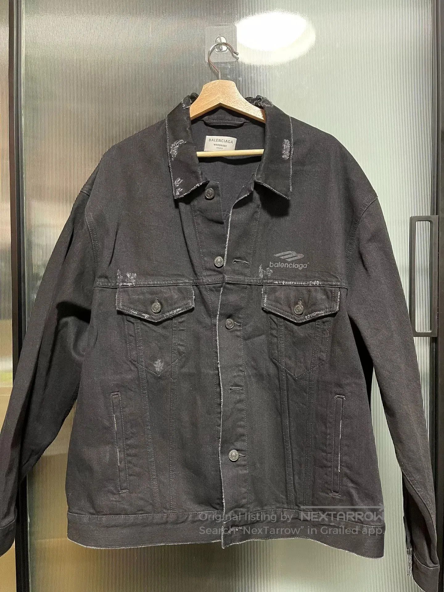 Balenciaga balenciaga faded black denim jacket size S. Size US S / EU 44-46 / 1 - 1 Thumbnail