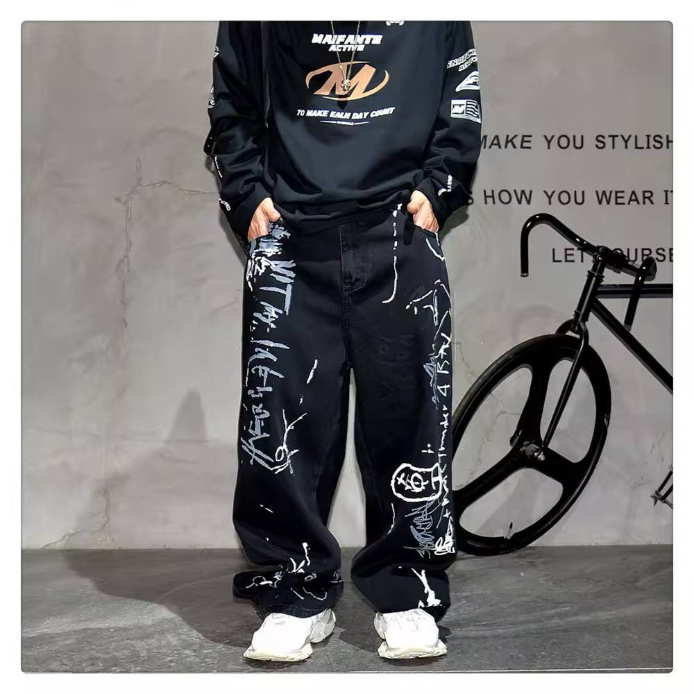 Japanese Brand × Vintage graffiti jeans Size US 34 / EU 50 - 6 Thumbnail