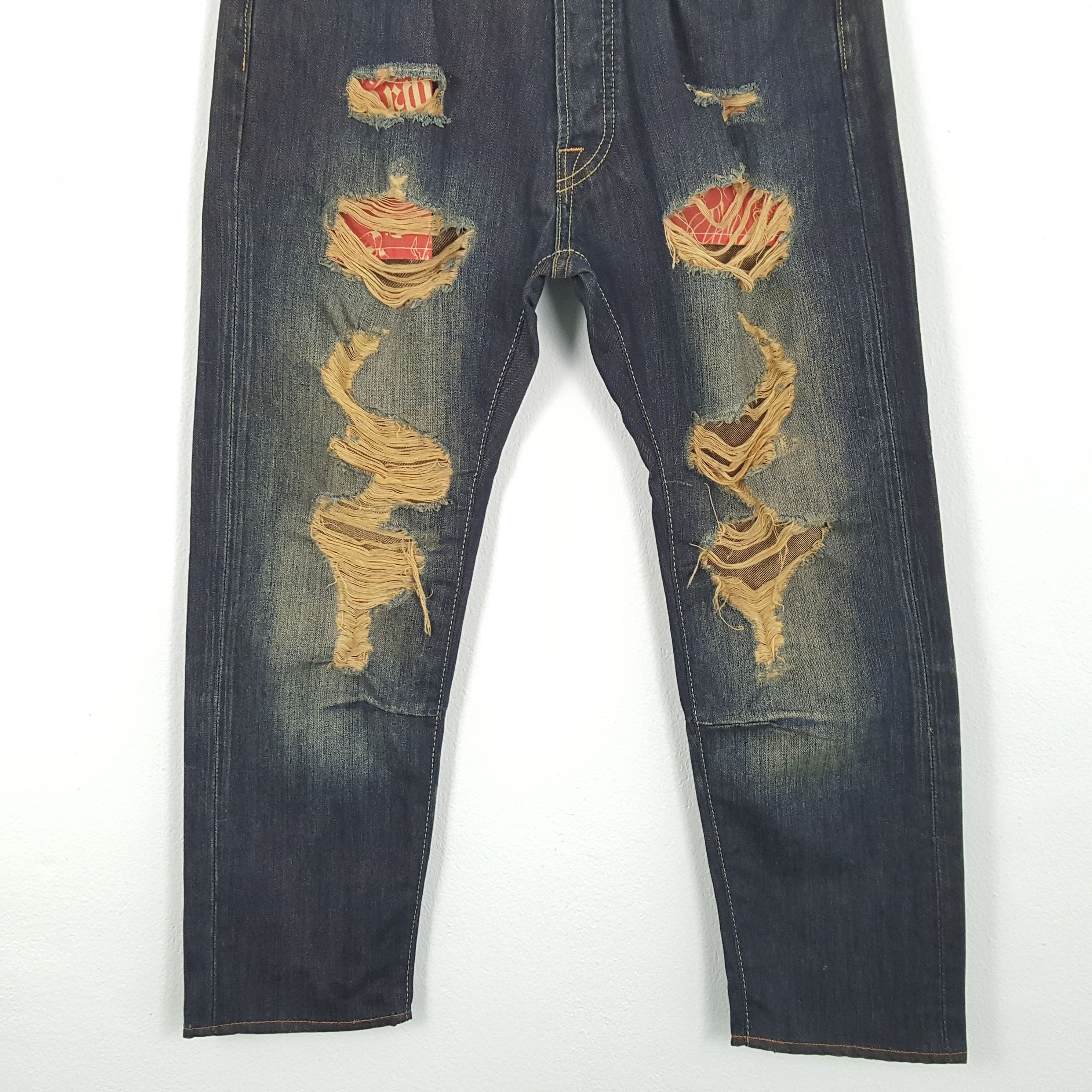 Christian Audigier × Ed Hardy × Vintage Vintage ED-HARDY by Christian Audigier American Style Jeans Size US 32 / EU 48 - 6 Thumbnail
