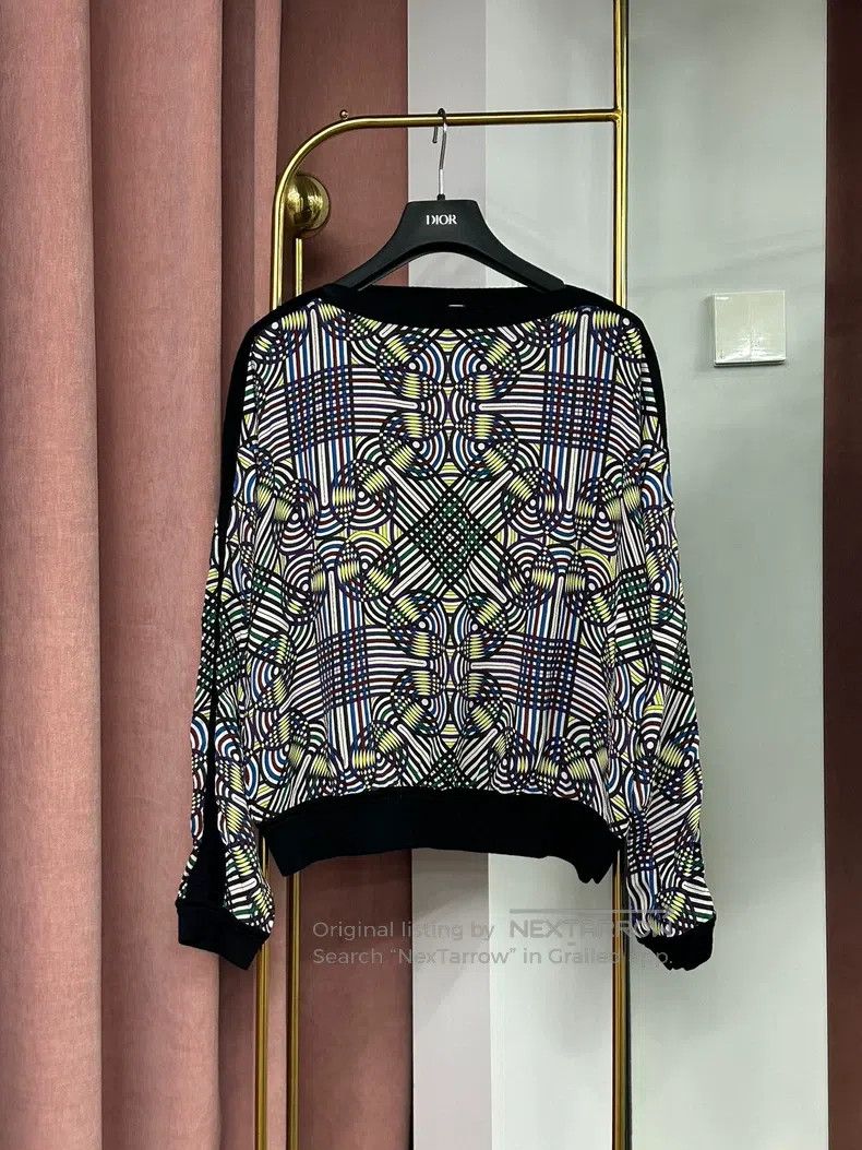 Hermes Hermes Silk Printed Long Sleeve Top Size XS / US 0-2 / IT 36-38 - 1 Thumbnail
