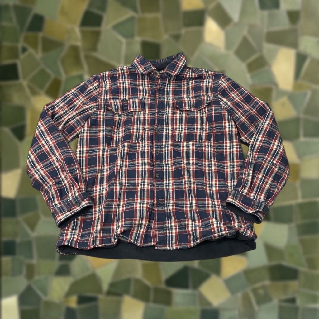 Vintage Boston Traders Shirt Mens Large Blue Plaid Fleece Lined Flannel Button-Up Pockets Workwear Classic Size US L / EU 52-54 / 3 - 1 Thumbnail