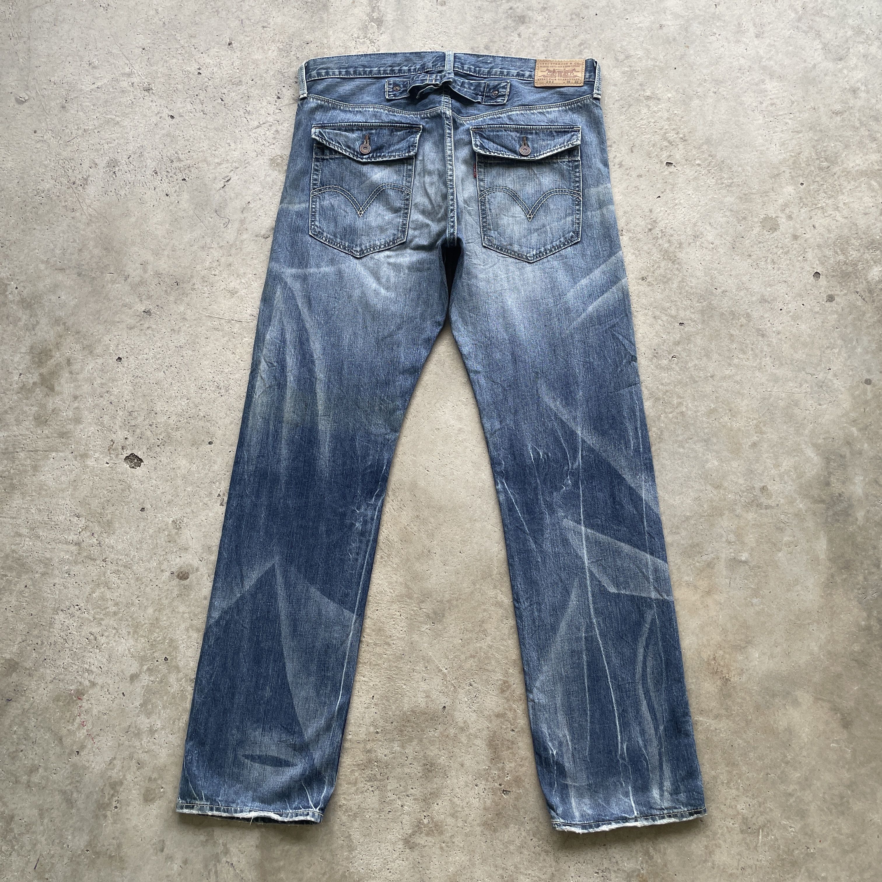 Levi's Vintage Levi’s 202 Jeans Faded Buckle Distressed Denim Pants Size US 36 / EU 52 - 15 Thumbnail